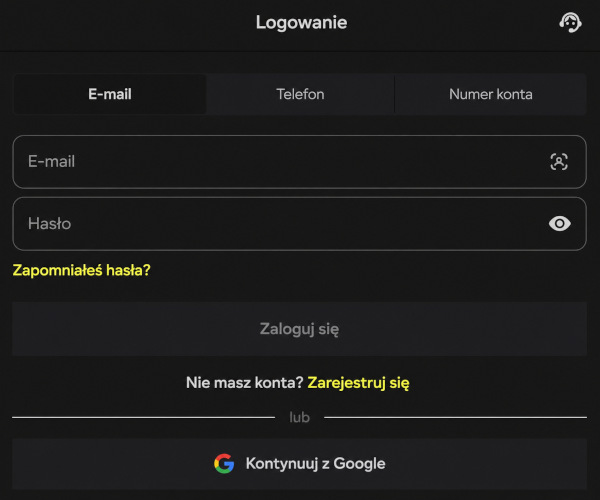 Dodatkowe warianty autoryzacji w panelu użytkownika